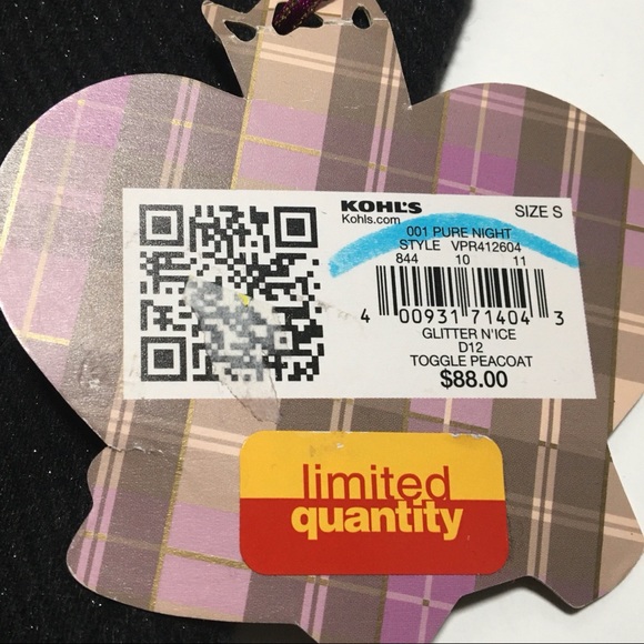 princess vera wang • NWT glitter n ice peacoat - Picture 8 of 8